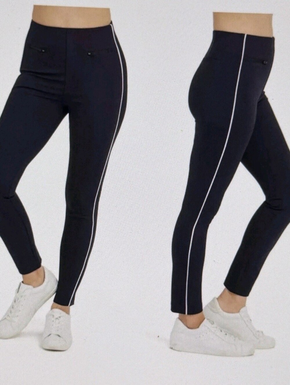 SPANX Black Pants Medium   The Perfect Pant, Ankle Piped Skinny